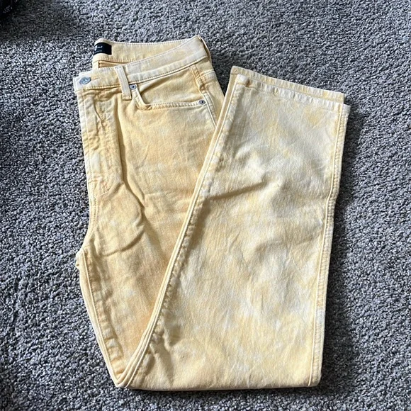 7 for all mankind yellow denim - Picture 2 of 6